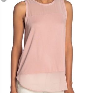 Vince Camuto Crew Neck Tank Top Small | Color: Pink | Size: S